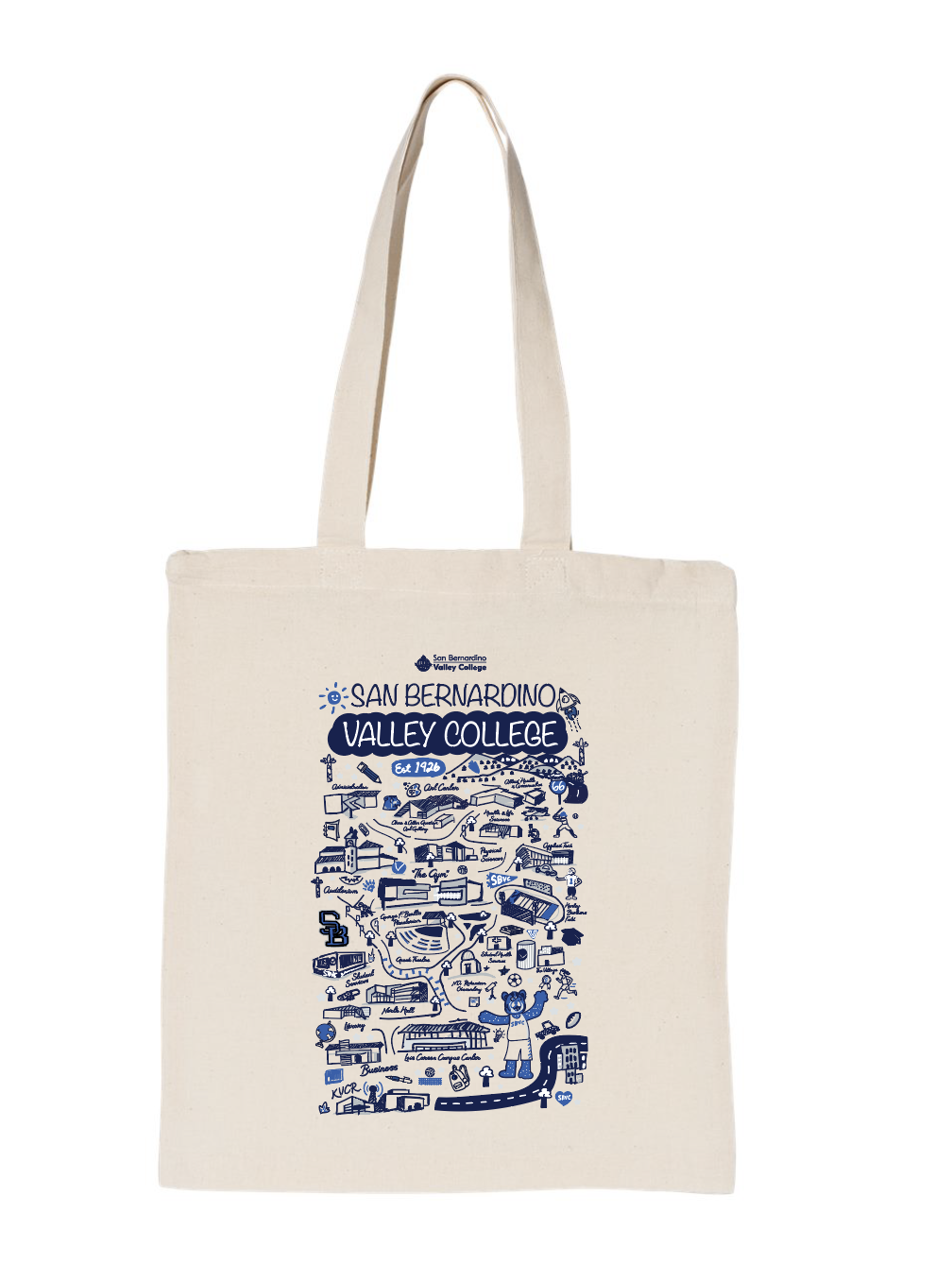 Campus Map Tote Bag